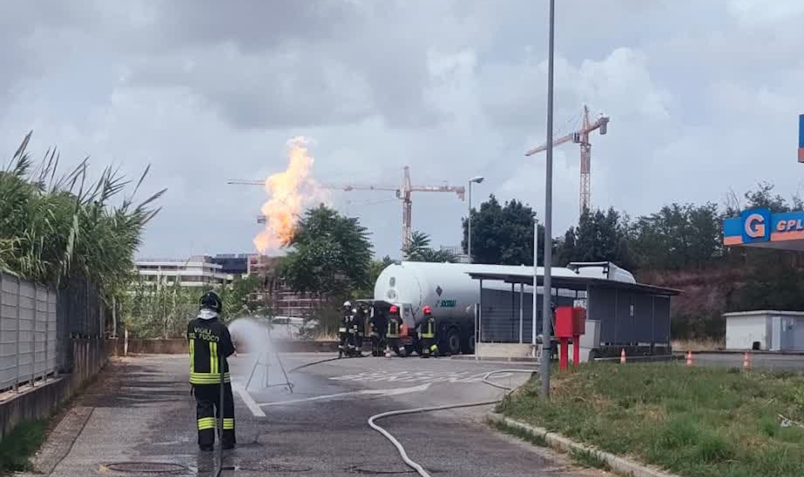 fuga di gas via Rigamonti