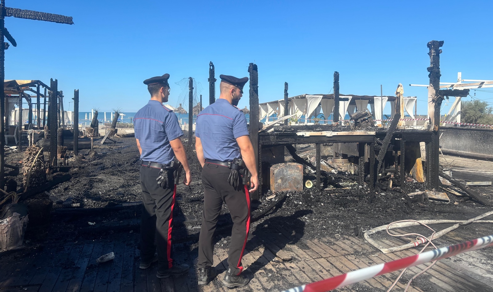incendio stabilimento Maccarese