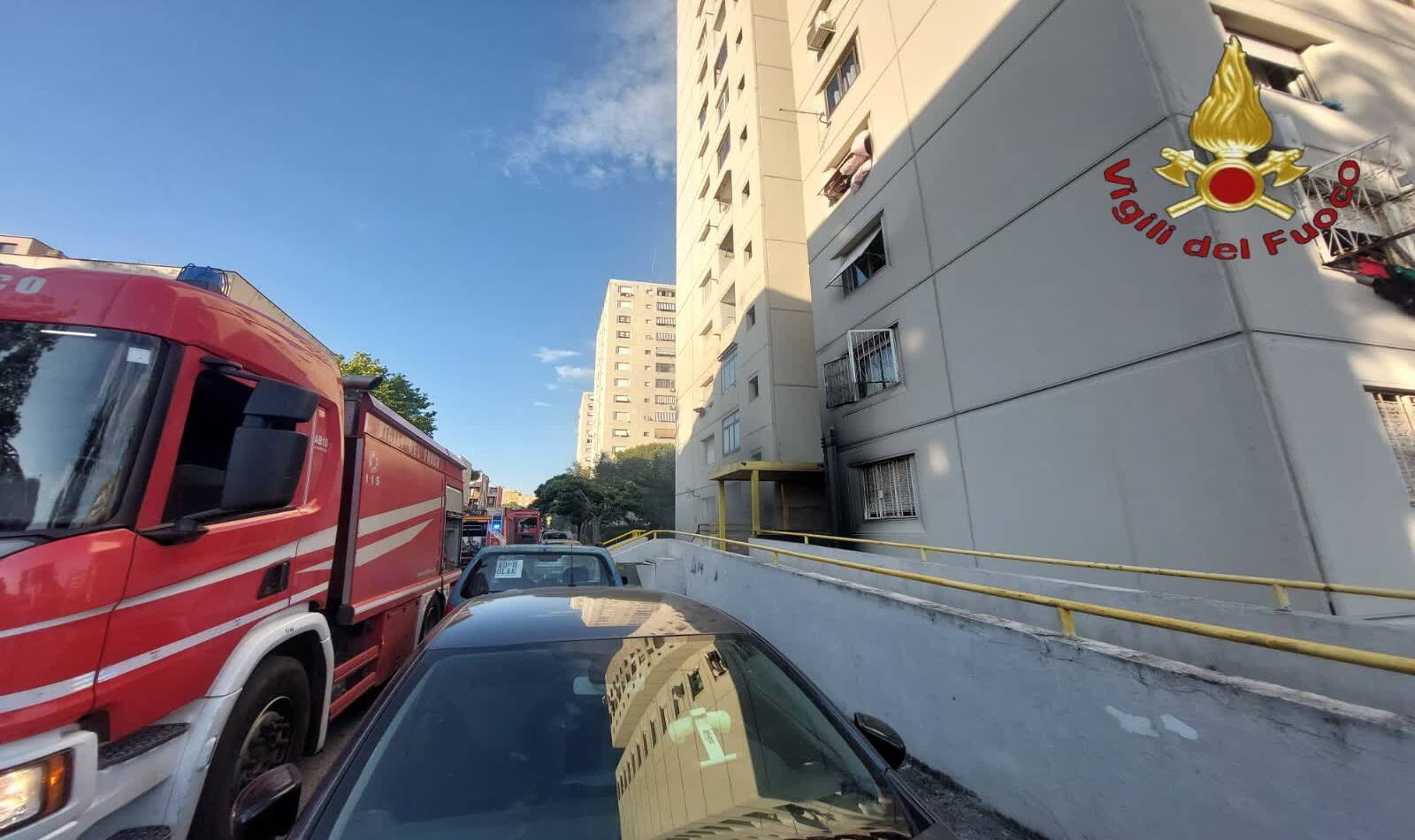 Incendio a Tor Bella Monaca