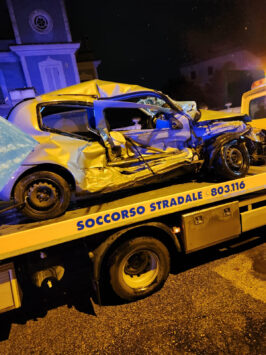 auto incidente Giulia Capraro