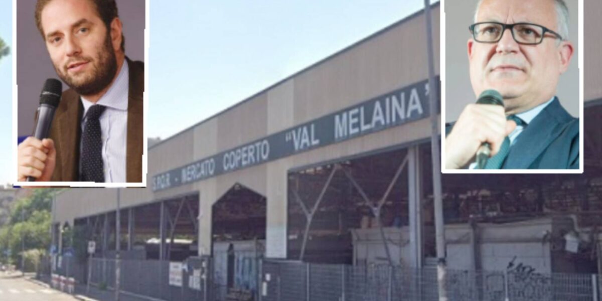 Roma, il mercato di Val Melaina, in primo Piano l'Assessore Zevi e il sindaco Gualtieri