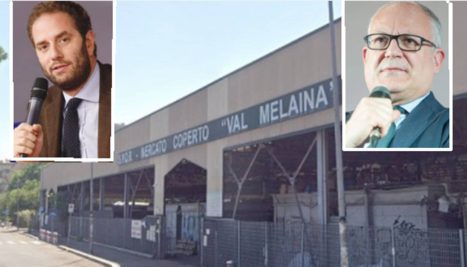 Roma, il mercato di Val Melaina, in primo Piano l'Assessore Zevi e il sindaco Gualtieri