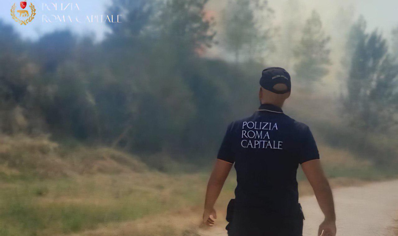 polizia locale Roma incendio