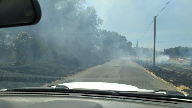 Incendio via Calle Caia