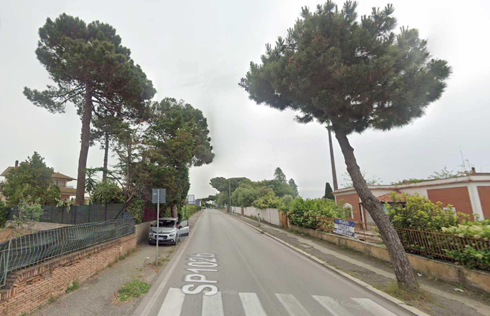 Anzio, stradone di Sant'Anastasio, foto Google Maps