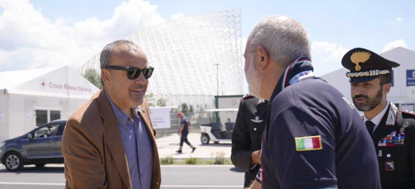Il presidente del Consiglio del Lazio, Aurigemma, a Tor Vergata