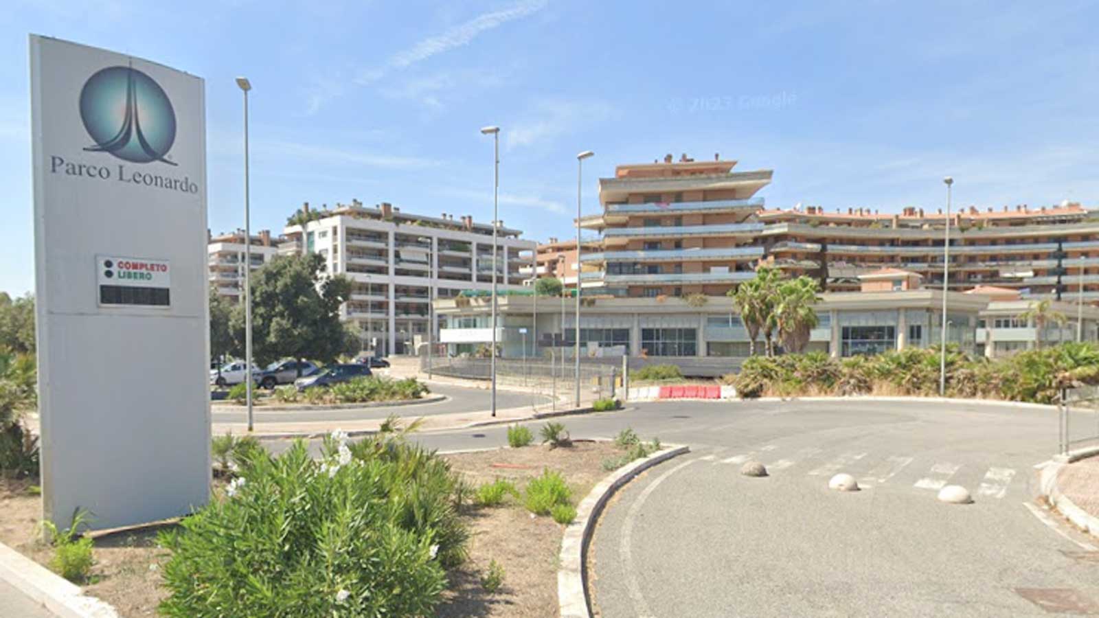 Fiumicino, l'ingresso di parco Leonardo