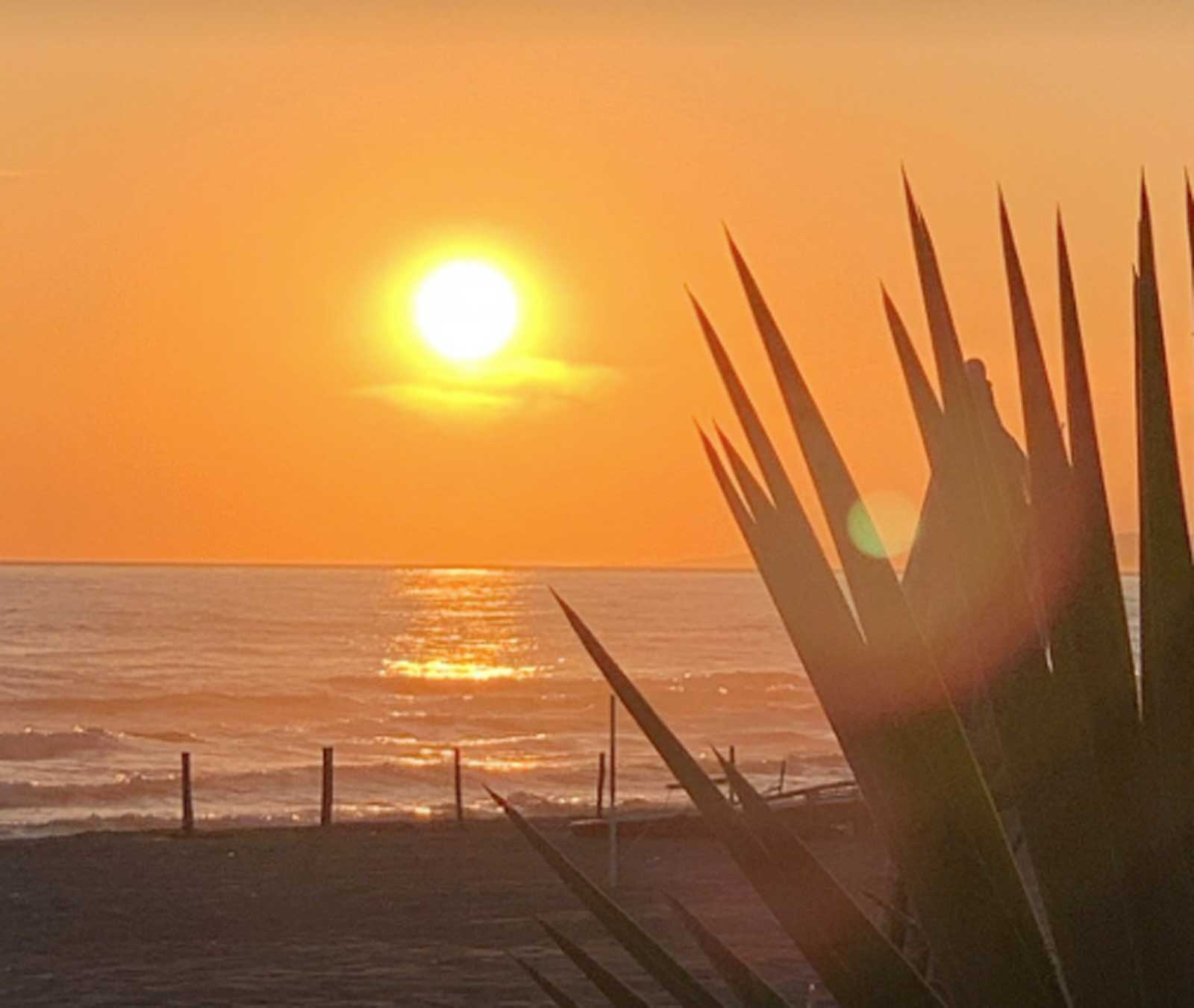 Fiumicino, foto dei un classico belvedere mozzafiato sul mare