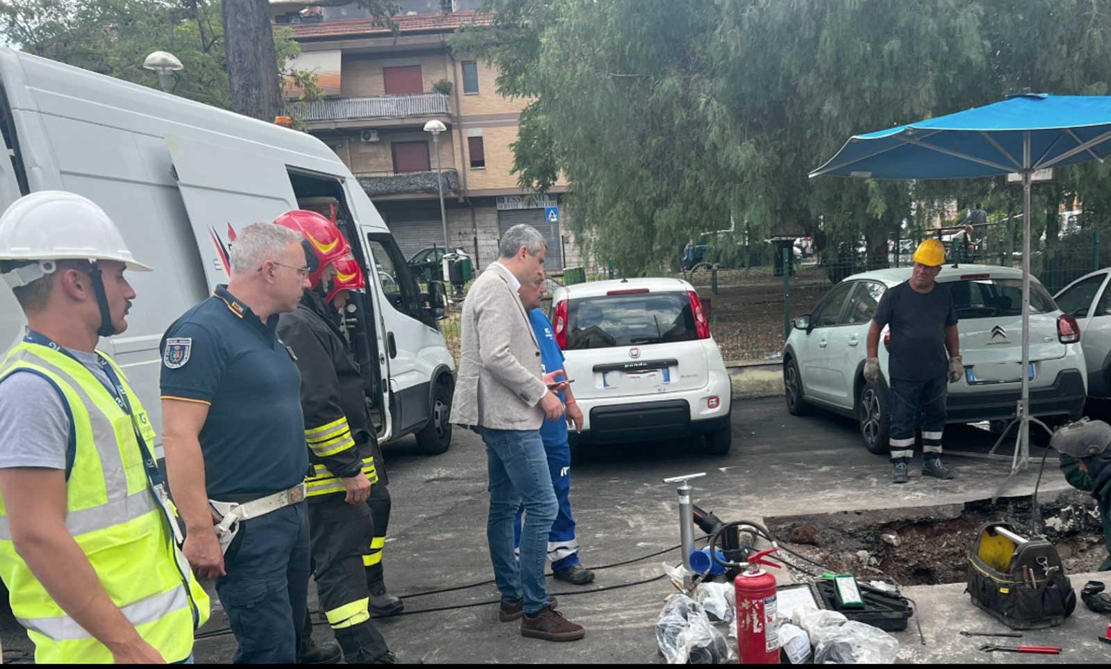 Guidonia, fuga di gas in città