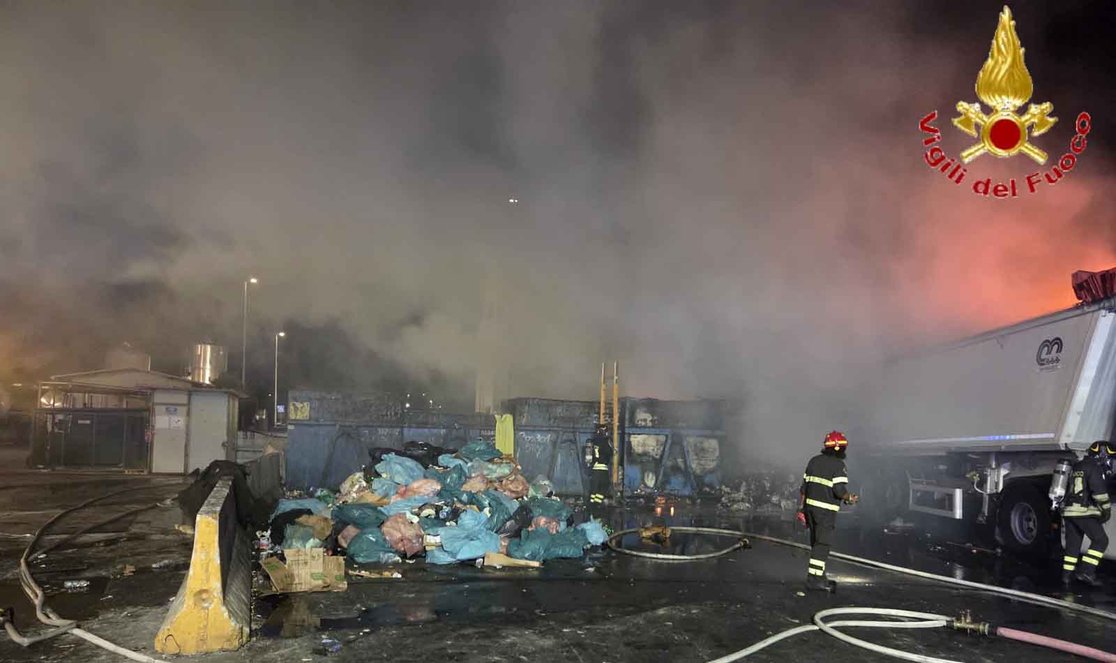 Incendio Civitavecchia