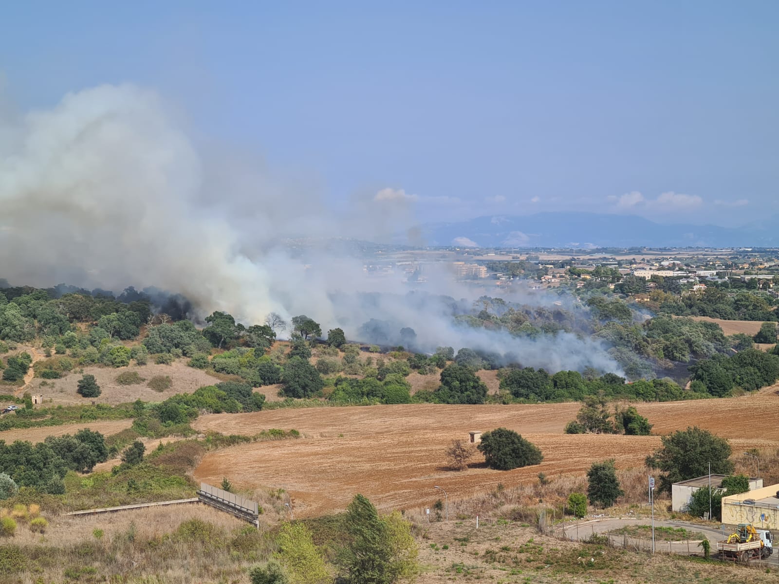 Incendio Sughereta Pomezia