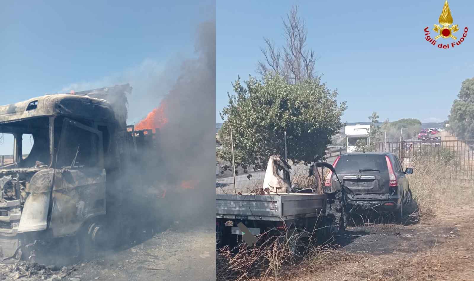 Incendio a Cerveteri