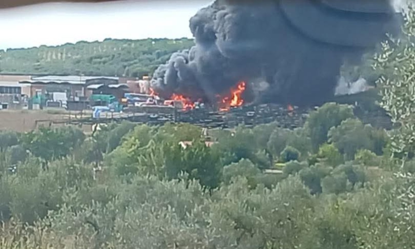 Incendio a Montelibretti