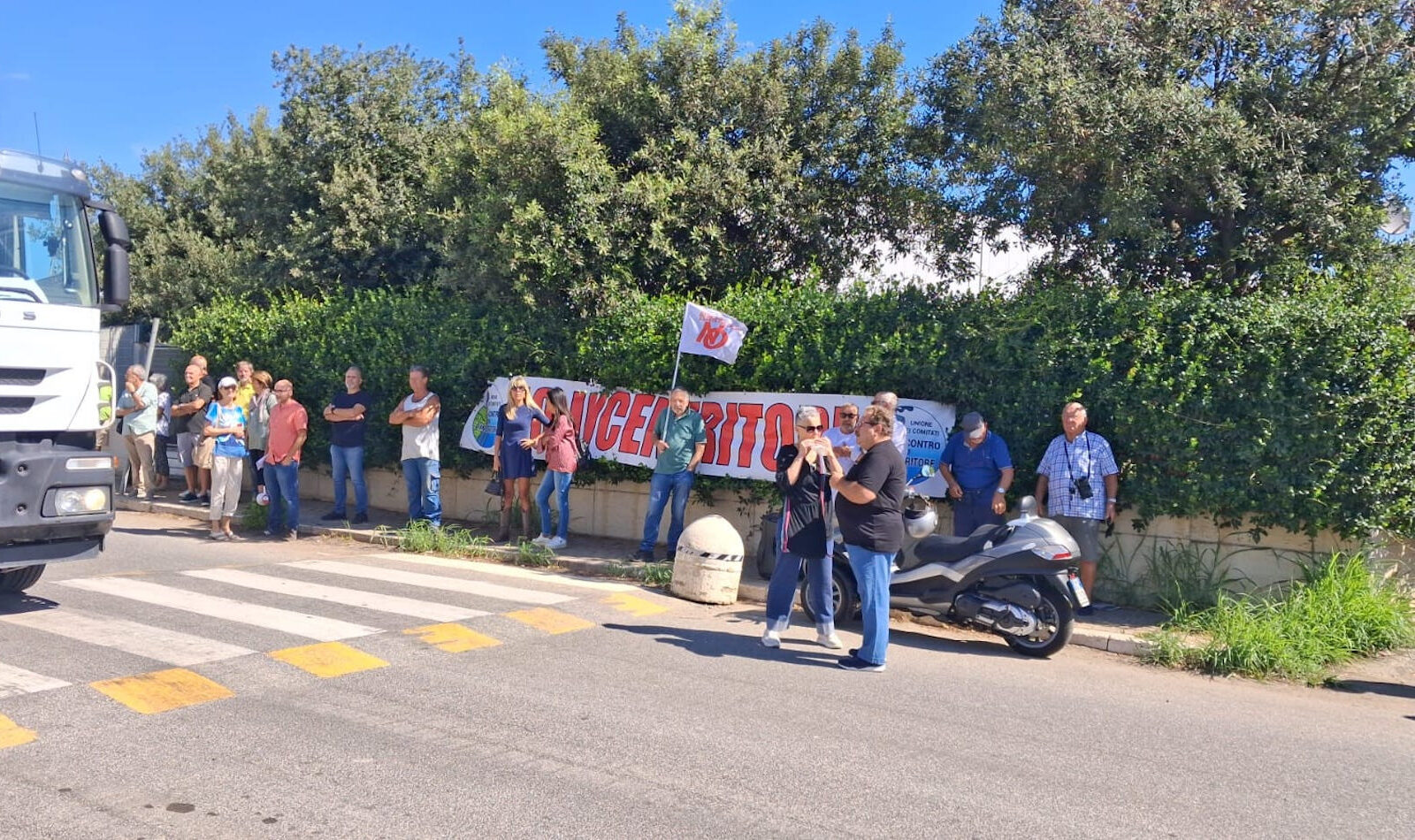 Protesta contro l'Inceneritore di Santa Palomba