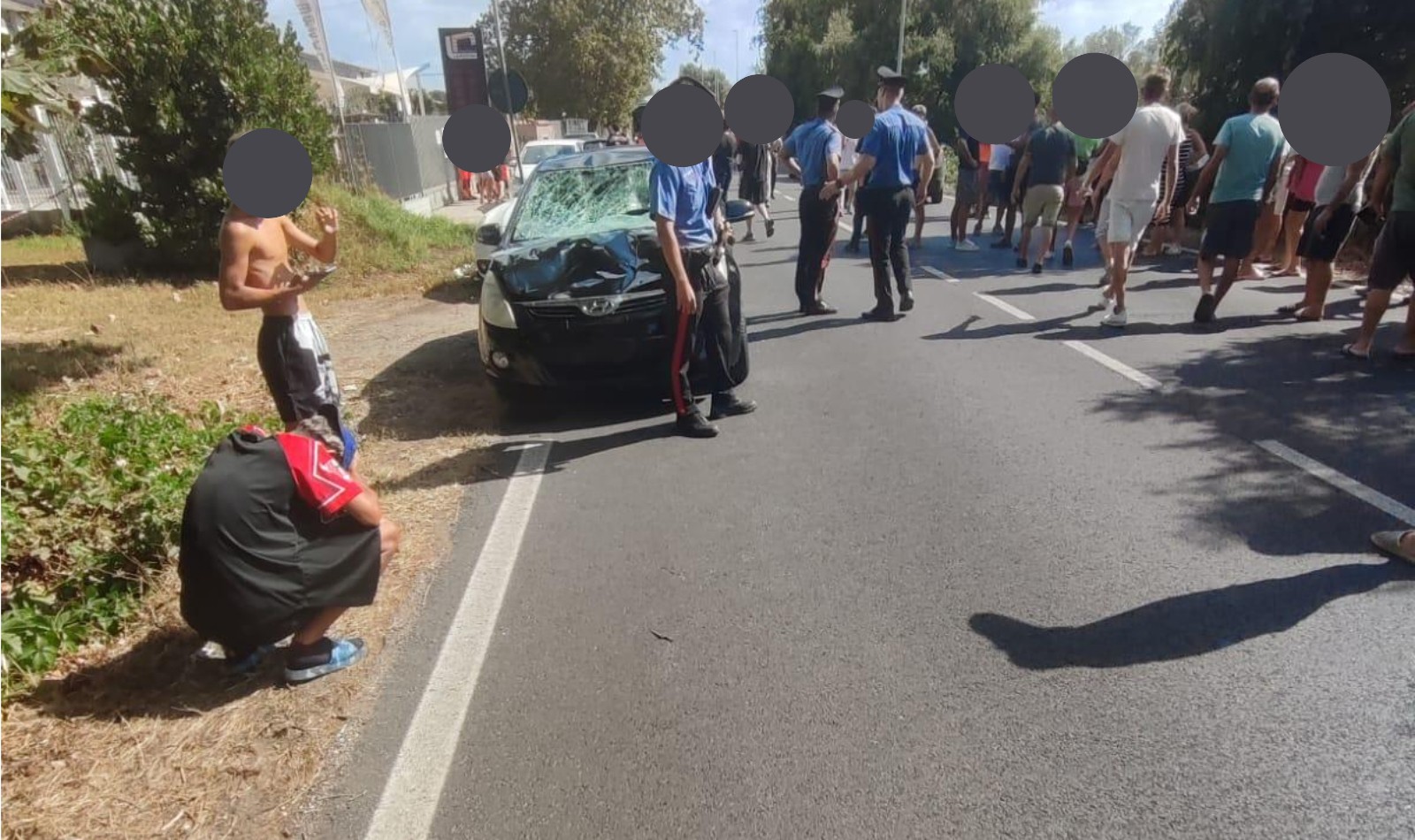 Incidente stradale Tor San Lorenzo