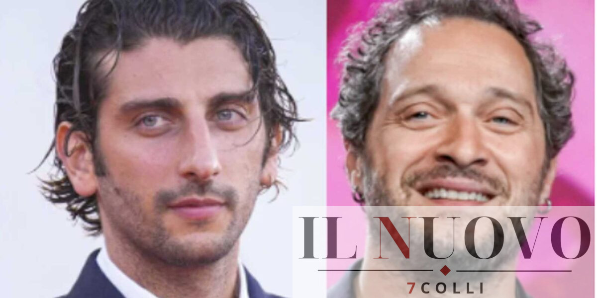 Roma, da sinistra Pietro Castellitto e Claudio Santamaria per la serie Netflix sulla Roma anni 70