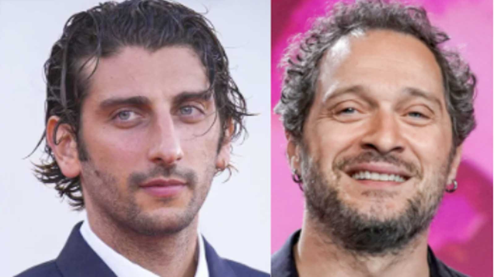 Roma, da sinistra Pietro Castellitto e Claudio Santamaria per la serie Netflix sulla Roma anni 70