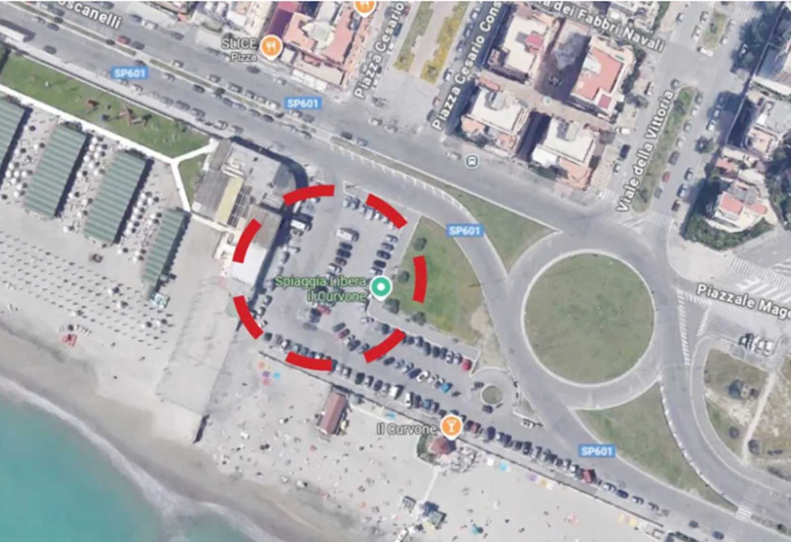 Ostia, l'area su cui avrebbe dovuto essere installata la ruota panoramica