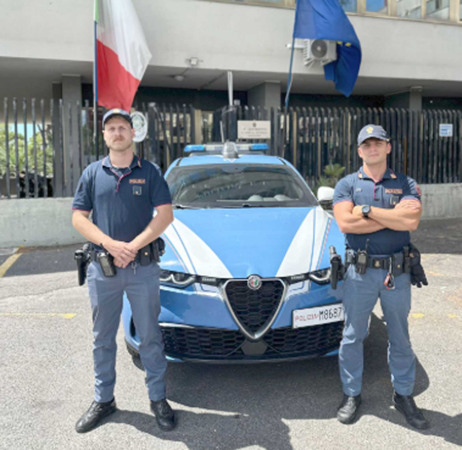 Polizia di Stato in azione a Roma