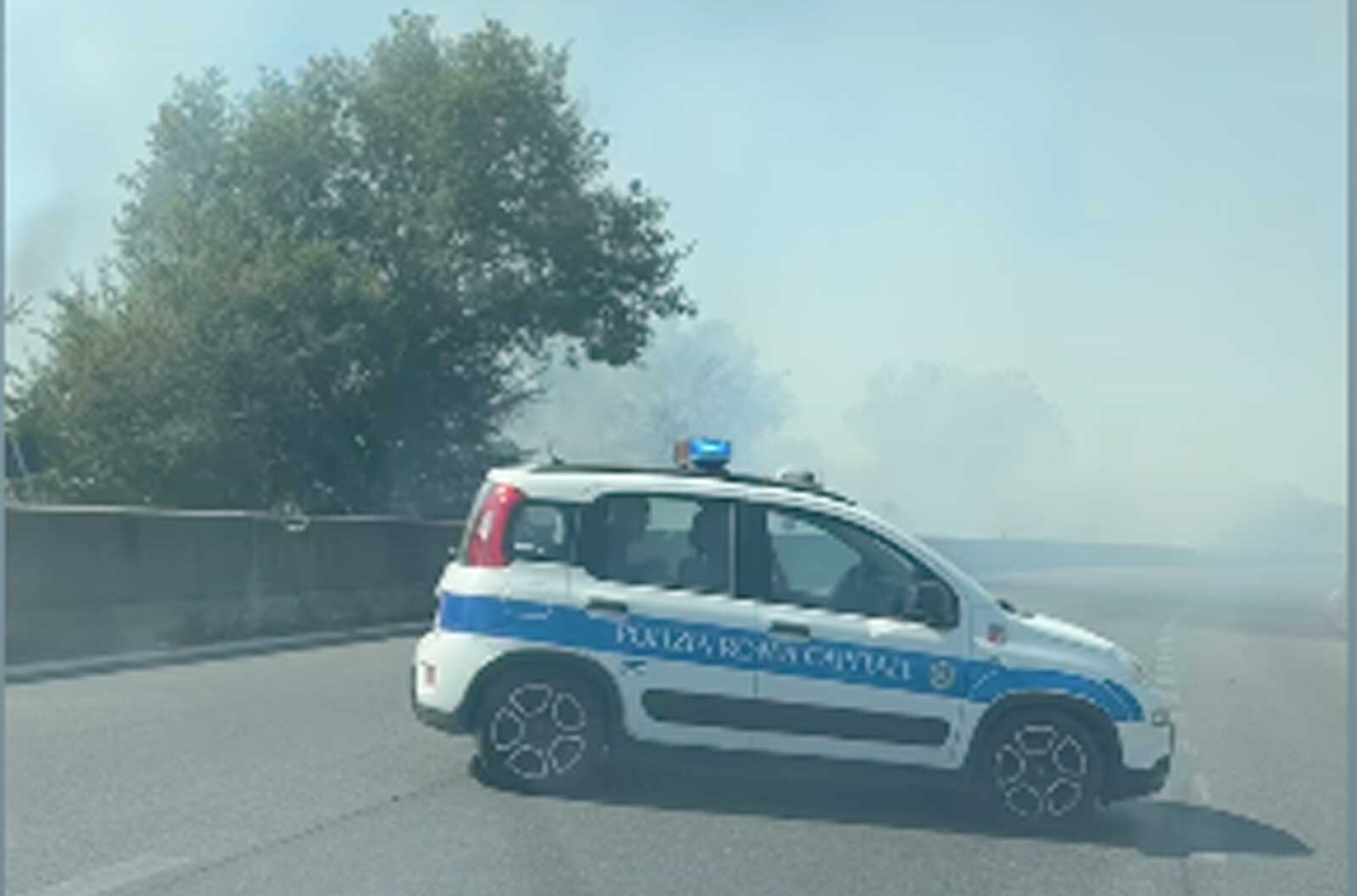 Polizia Locale di Roma sulla Pontina