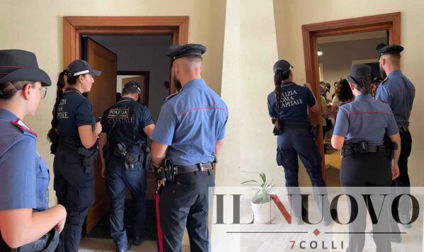 Roma, Carabinieri e Polizia in via Eudo Giulioli