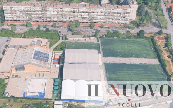 Roma, il Centro Sportivo di Tor Sapienza, foto Google Maps