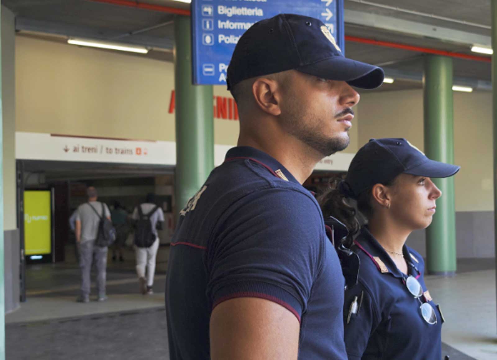 Polizia di Stato in azione a Roma