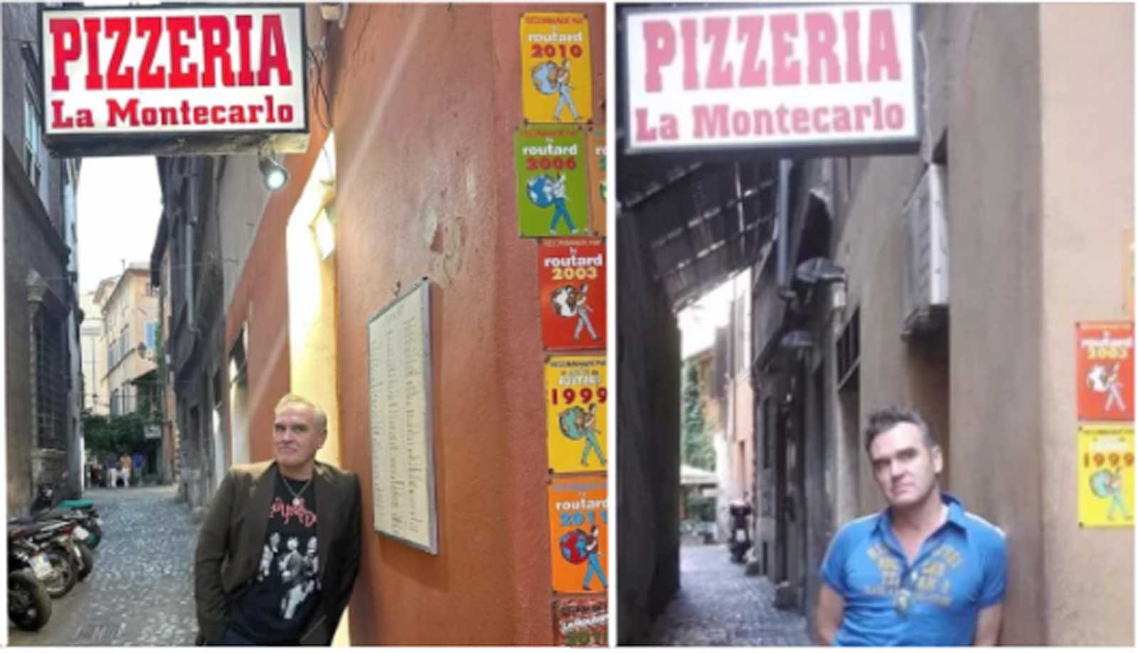 Roma, Morrisey vicino piazza Navona, a sinistra oggi, a destra 20 anni fa