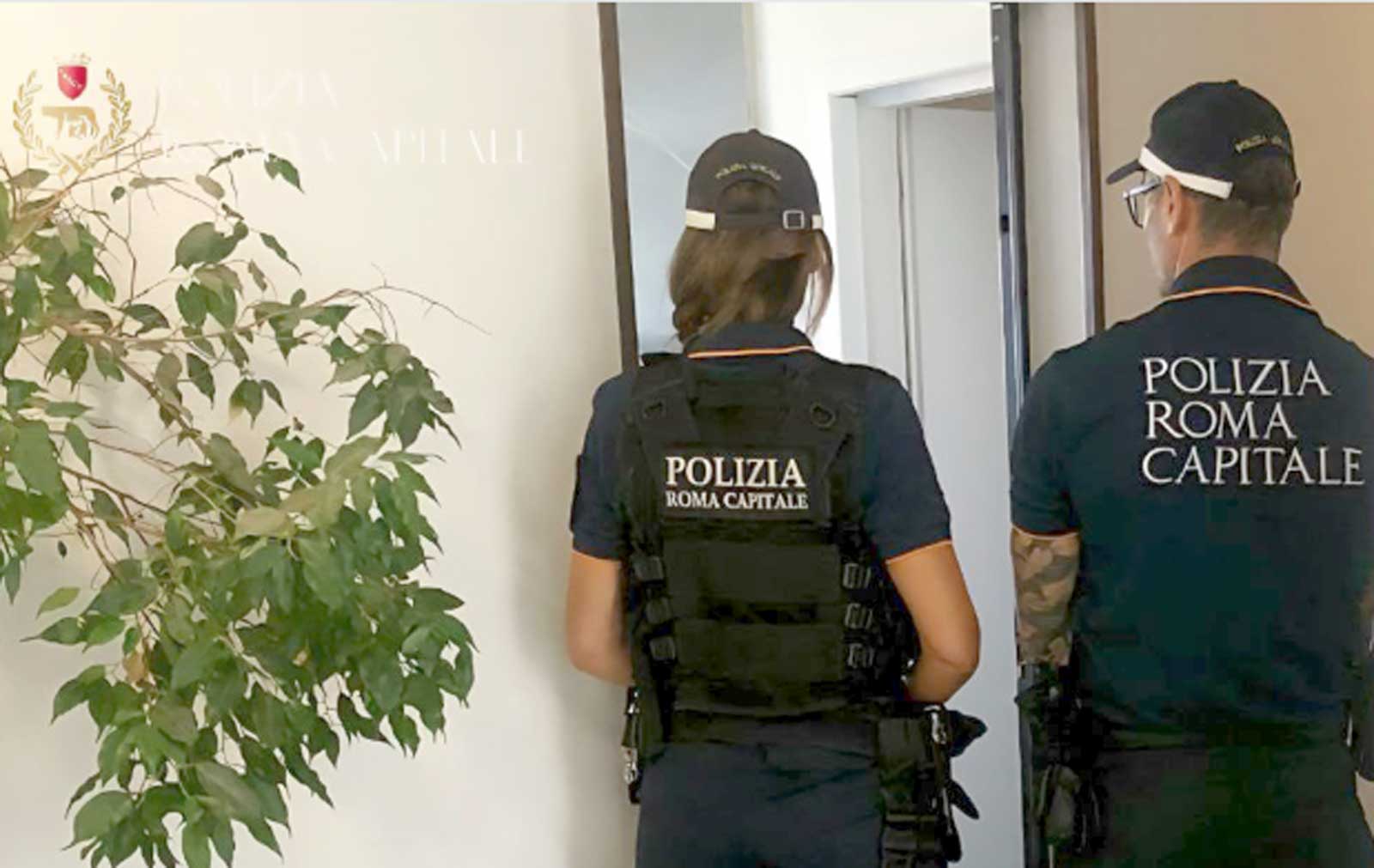 Roma, Polizia Locale in azione