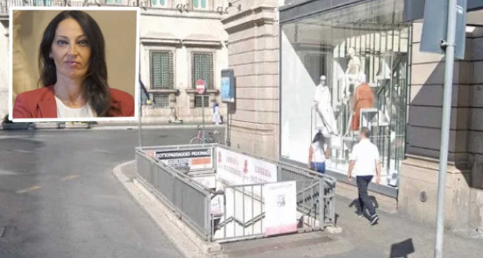 Roma, sullo sfondo un sottopasso, in primo piano la presidente del consiglio comunale Svetlana Celli, prima firmataria della nuova proposta di sconto