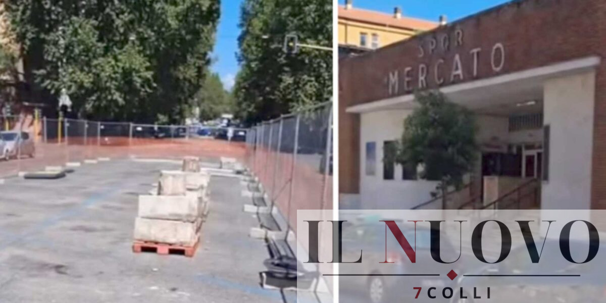 Due immagini di via reni, a Roma, dove è in corso il cantiere per la nuova ciclabile, foto Welcome to Favelas