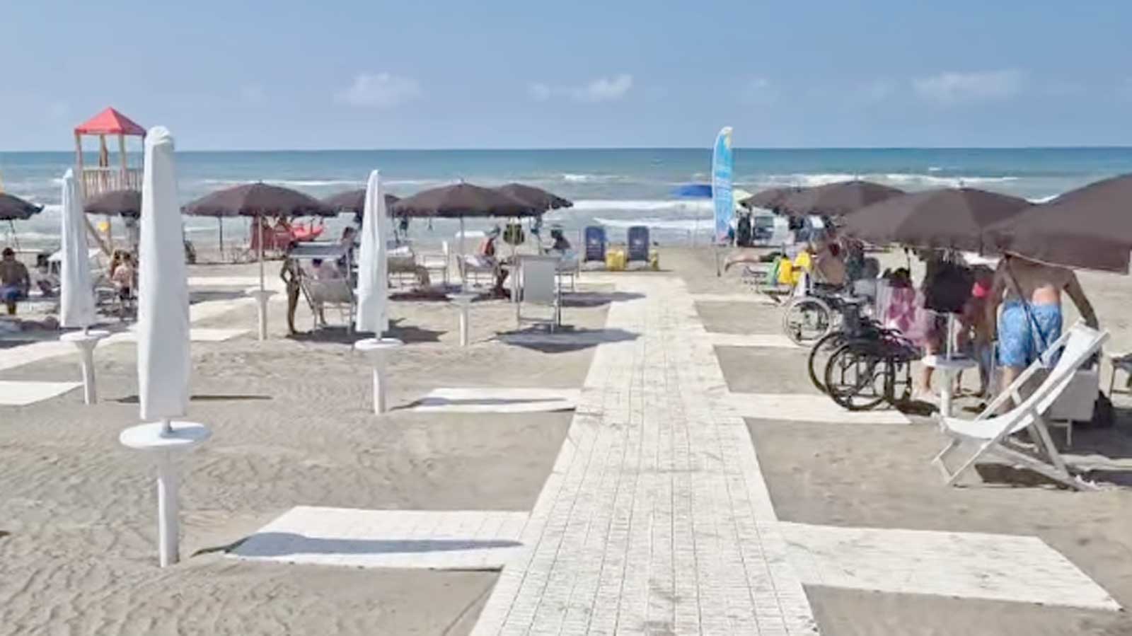 Ardea, la spiaggia inclusiva di qualche anno fa