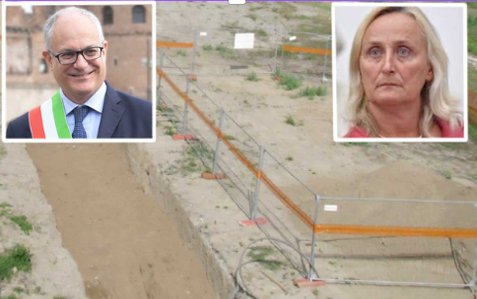Roma, Tiberis, la ex spiaggia sul Tevere, foto comune di Roma, in primo piano il sindaco Gualtieri e l'assessore Sabrina Alfonsi