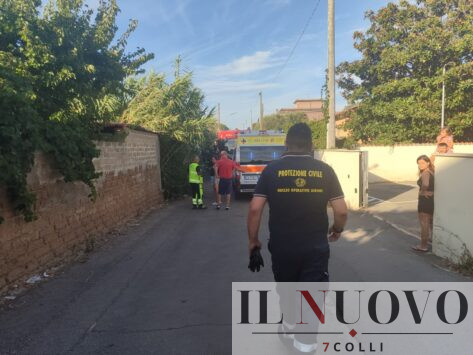 Incendio via Canale Tor San Lorenzo