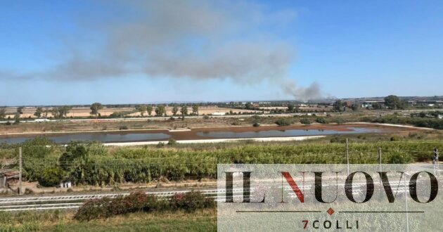 Incendio a Fiumicino