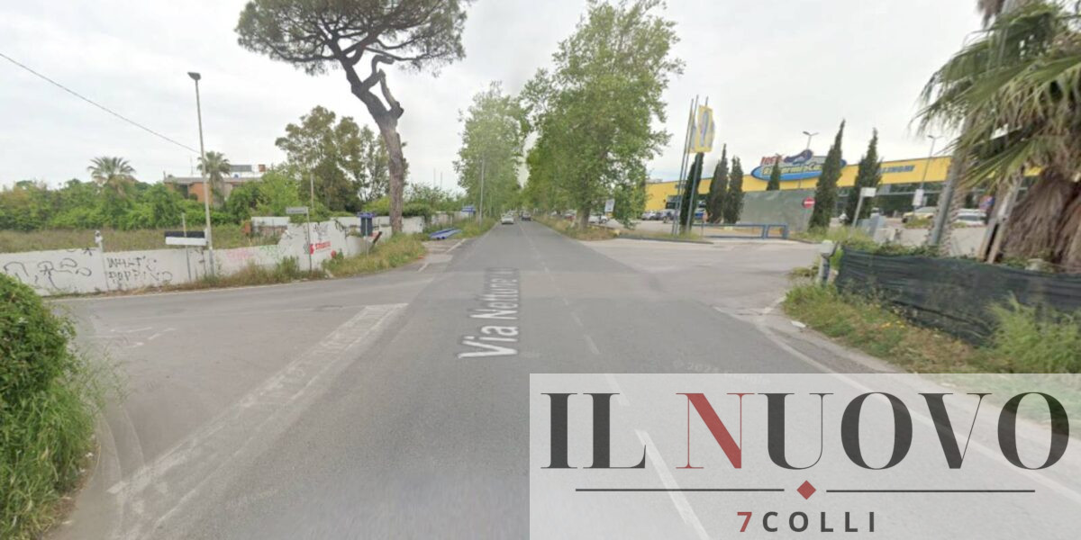 Nettunense, Anzio, un tratto nei pressi di via Colle Cocchino, foto Google Maps
