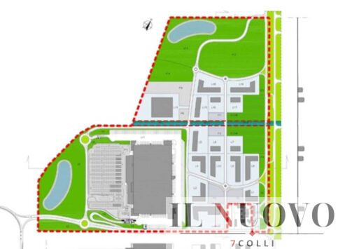 Fiumicino, il Piano edile previsto in località Piscina Gagliarda, tra aeroporto, Parco Leonardo e due svincoli autostradali, stralcio del progetto