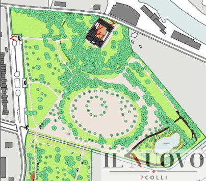 Fiumicino, villa Guglielmi, foto del rendering del Comune