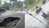 Maltempo a Roma Nord: colate di fango, allagamenti ovunque e una voragine con quasi 80 mm di pioggia (FOTO)
