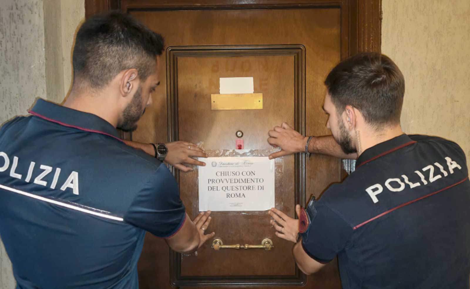 Polizia di Stato in azione a Roma