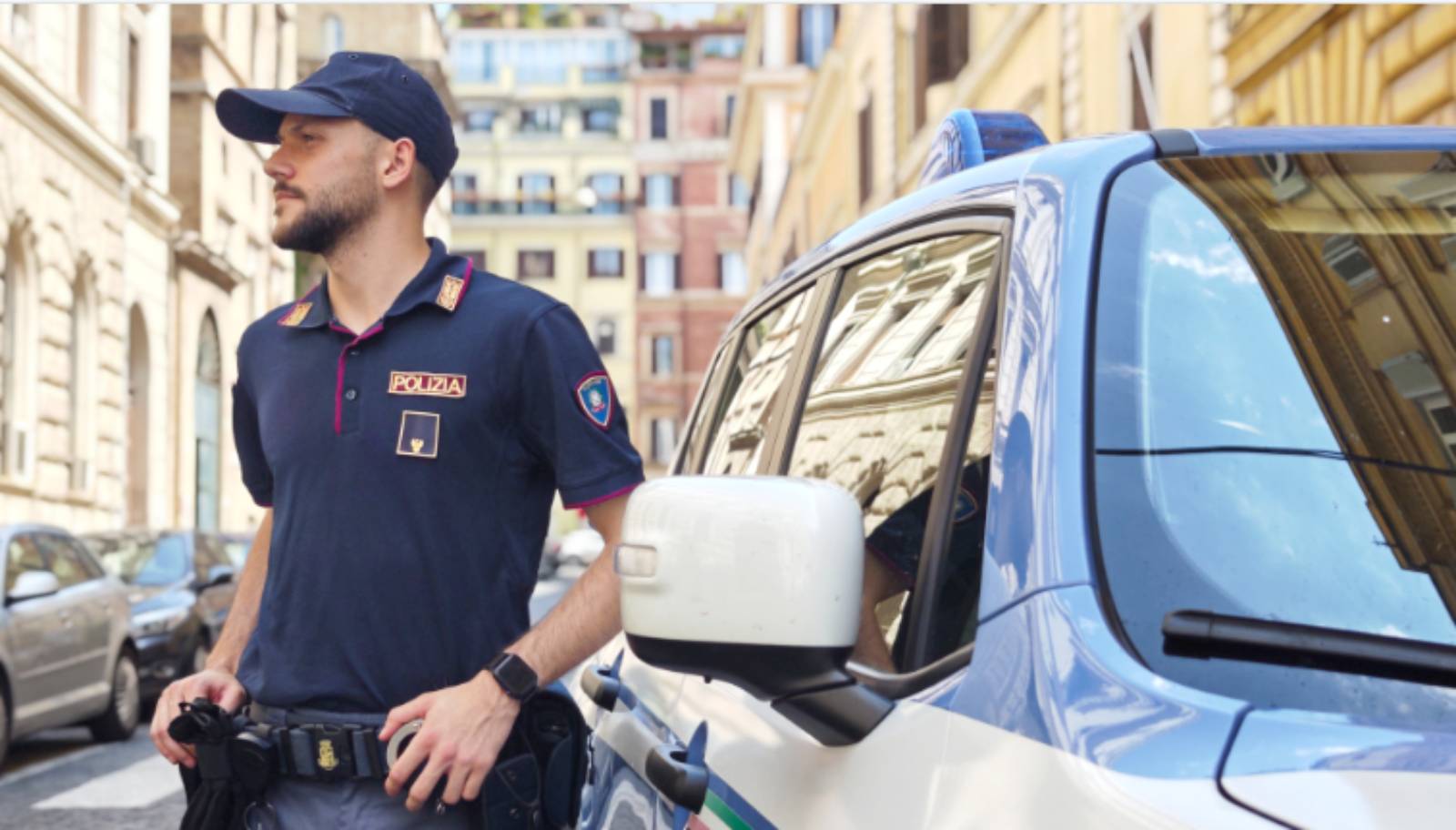 Polizia in azione a Roma