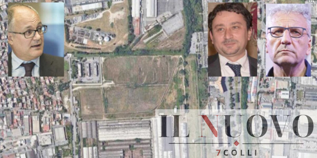 Roma, l'ex caserma Ceremat, foto Google Maps, in primo piano il sindaco Gualtieri e gli assesori Veloccia (Urbanistica) e Smenriglio (Cultura)