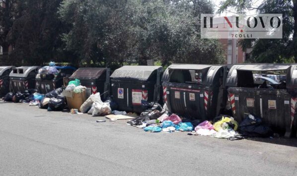 Roma, cassonetti zona Spinaceto
