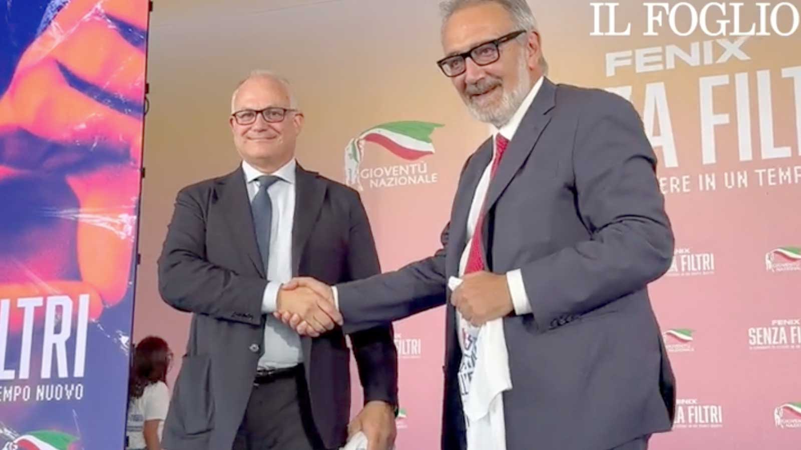 Roma, da sinistra il governatore Rocca e il sindaco Gualtieri, foto Comune di Roma - www.7colli.it