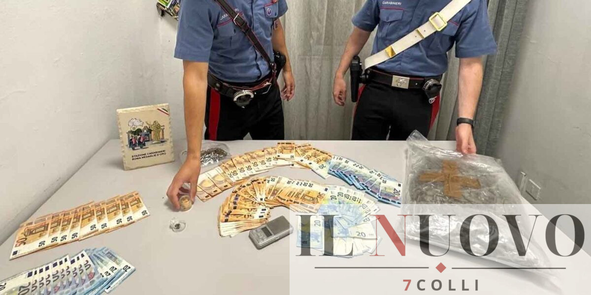 Roma sequestro di droga Centocelle Trastevere