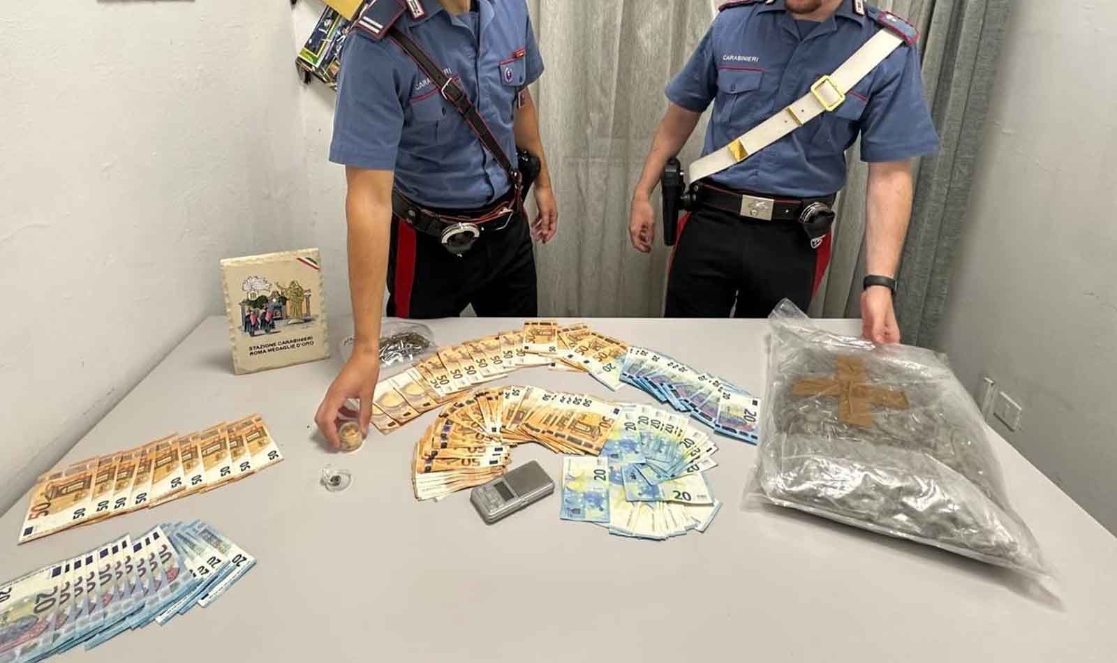 Roma sequestro di droga Centocelle Trastevere