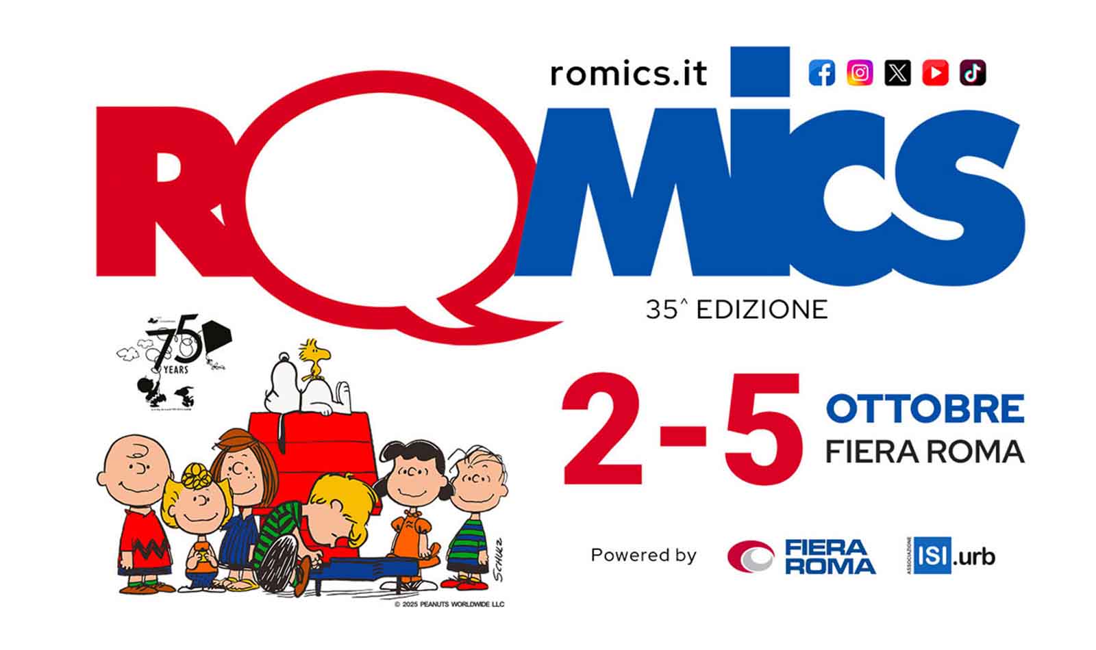 Romics 2-5 ottobre 2025 Fiera di Roma