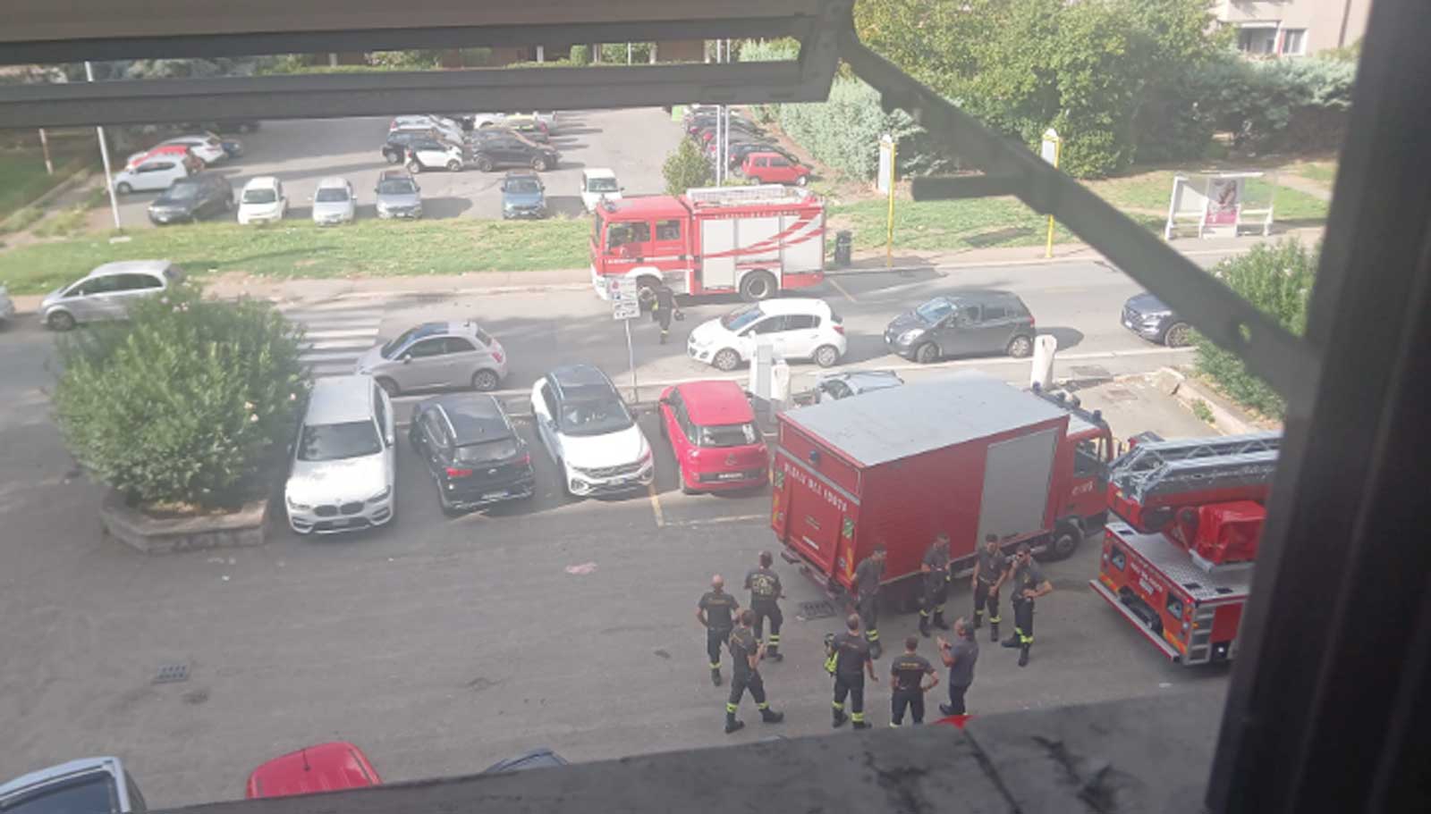 Spinaceto, un momento dell'intervento