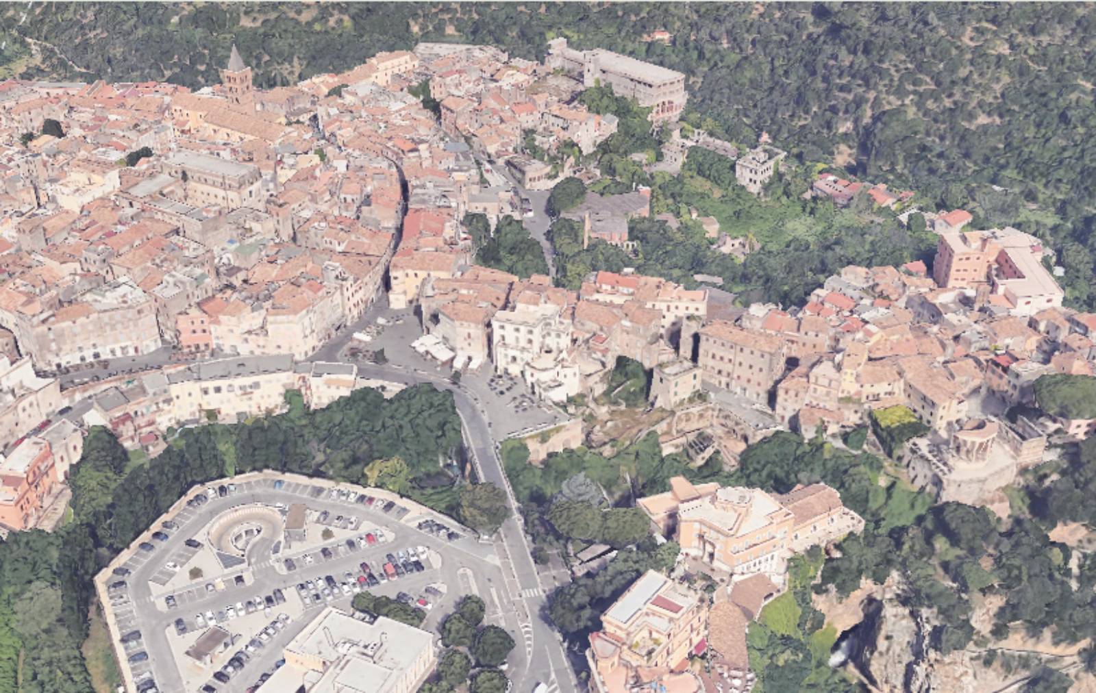 Tivoli, la zona del centro, foto Google Maps