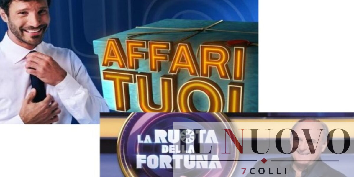 Ascolti tv Affari Tuoi Vs La ruota della fortuna